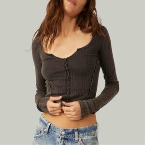 We The Free Eyes on You Pointelle Top